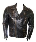 ROCKER ANTIQUE LEATHER BIKER JACKET