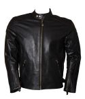 RETRO BLACK LEATHER CLASSIC BIKER JACKET