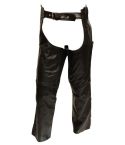 BIKERS BLACK LEATHER CHAPS