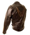 EAGLE ANTIQUE LEATHER BRANDO BIKER JACKET