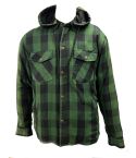 GREEN BLACK BIKERS HOODIE SHIRT