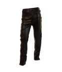 BIKERS LEATHER LACE HIDE JEANS (SHORT LEG)