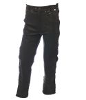 BIKERS LEATHER BLACK WAXY LACE JEANS (LONG LEG)