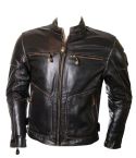 ROADSTER ANTIQUE LEATHER BIKER JACKET 