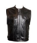 REDWOOD ANTIQUE LEATHER WAISTCOAT