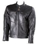 ROADSTER BLACK LEATHER BIKER JACKET 