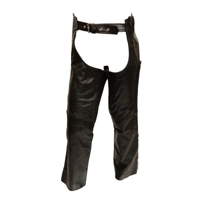 BIKERS BLACK LEATHER CHAPS