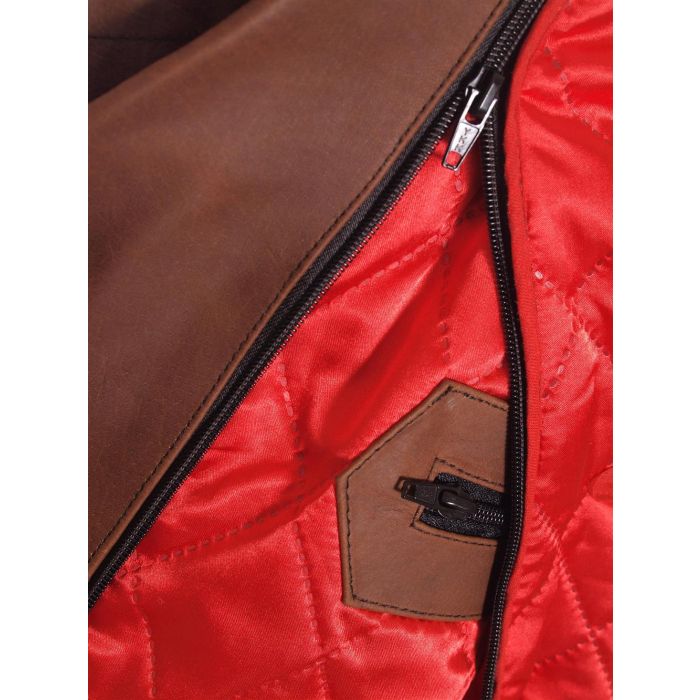 Leather cape coat hot sale
