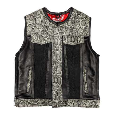 PYTHON COBRA LEATHER CUT OFF 