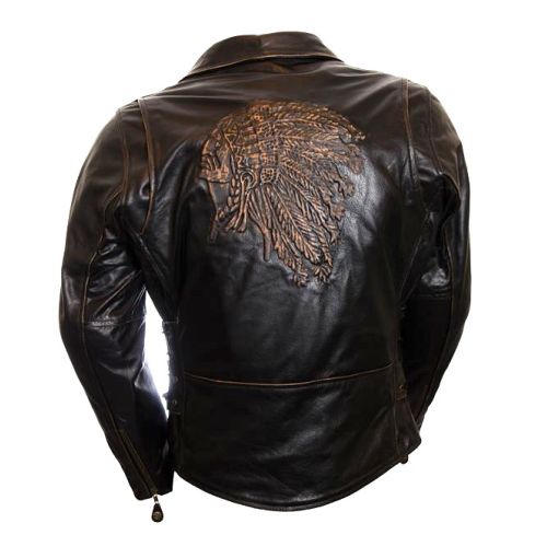 APACHE BRANDO LEATHER BIKER JACKET