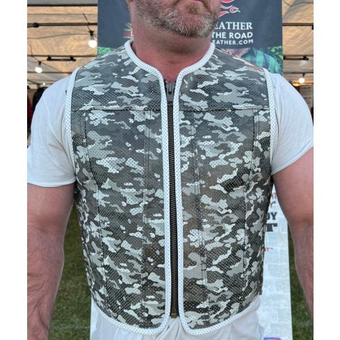 BLACK WHITE CAMO (SHORTBACK) WHITE PIPING EURO CUT (4 WEEKS DELIVERY)