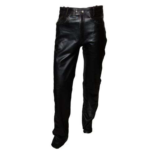 BIKERS LEATHER ANTIQUE HIDE JEANS