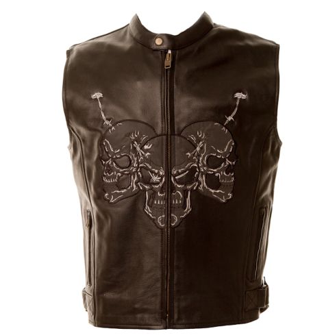 SKULL BLACK LEATHER WC