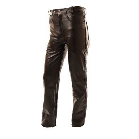 BIKERS LEATHER ANNALINE HIDE JEANS 