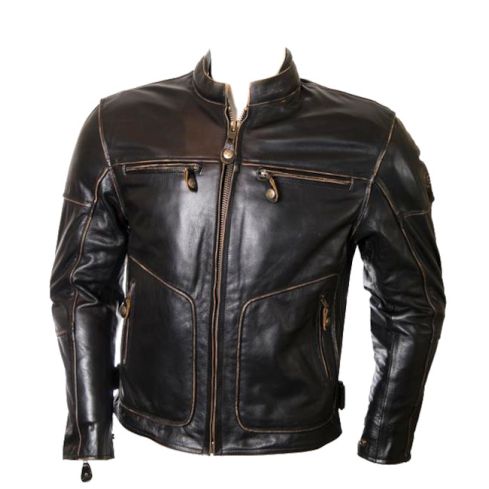 ROADSTER ANTIQUE LEATHER BIKER JACKET 