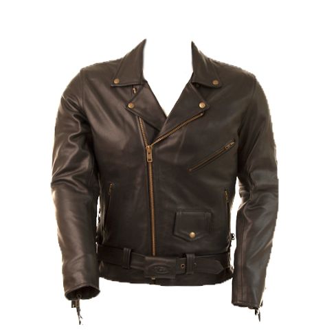 VINTAGE BRANDO LEATHER BIKER TASSEL JACKET