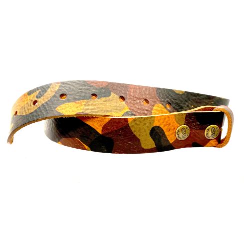 LEATHER BELT URBAN CAMO 