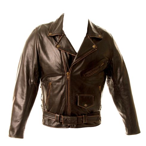 VINTAGE ANTIQUE LEATHER BRANDO BIKER JACKET